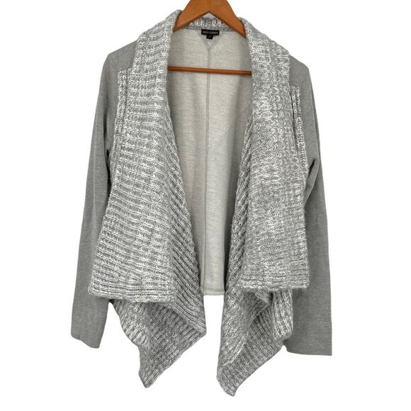 Coco + Carmen Chunky Knit Waterfall Open Cardigan Sweater Size L/XL - Picture 1 of 4